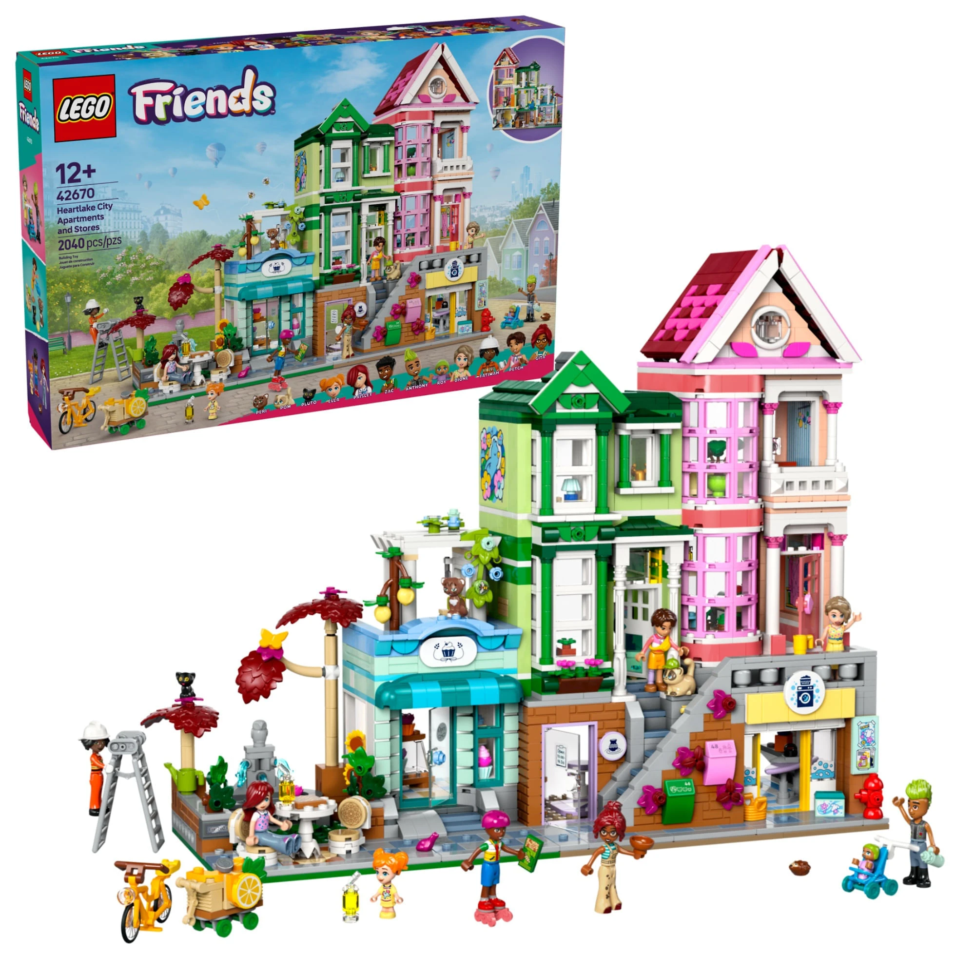 Miniatura LEGO Friends - Apartamentos e lojas em Heartlake City