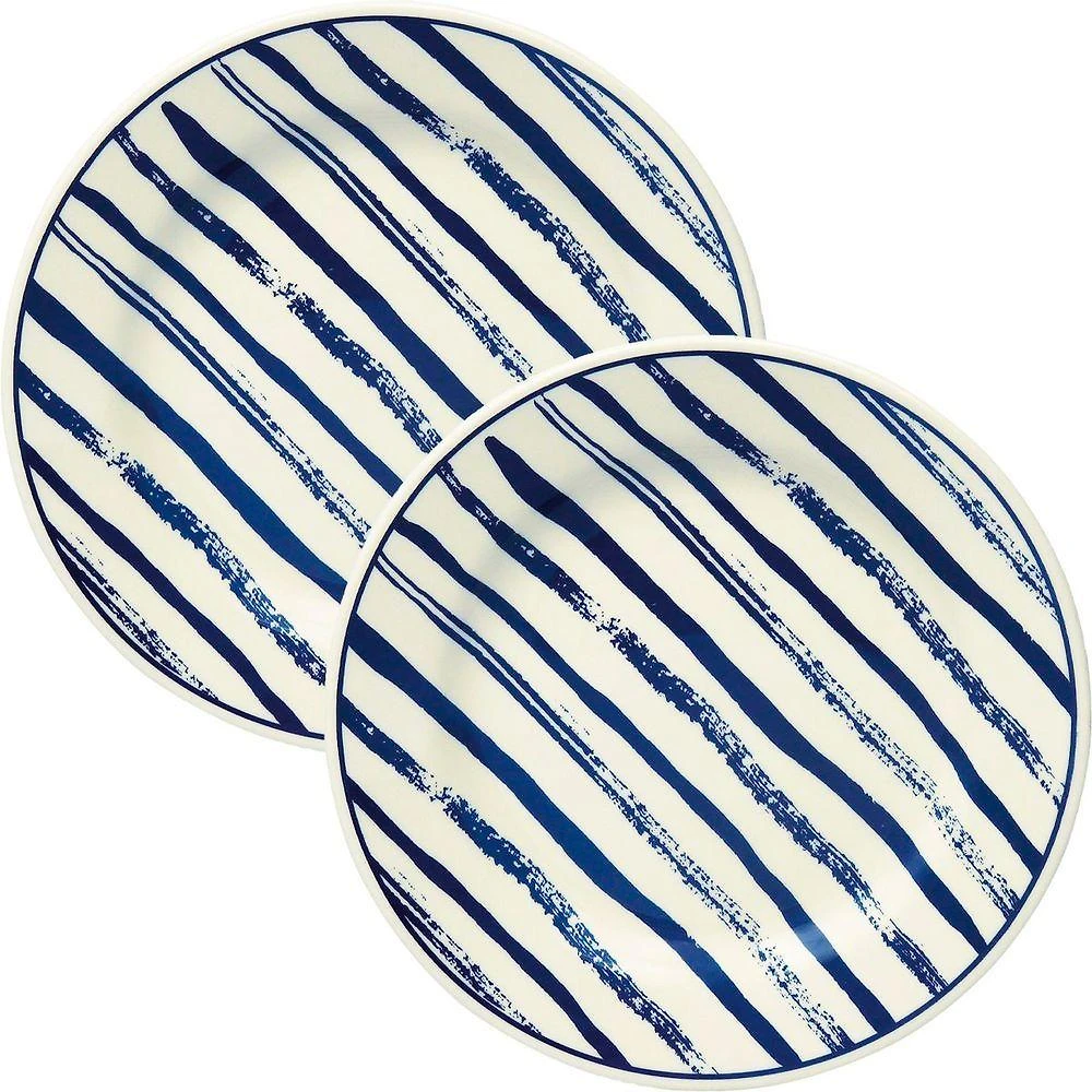 Kit Jogo Pratos Raso Jantar 6pçs 6 Pessoas Margaridas 24cm