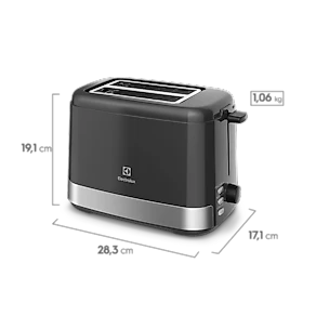 Torradeira Electrolux Efficient ETS10 - Granite Gray 110V