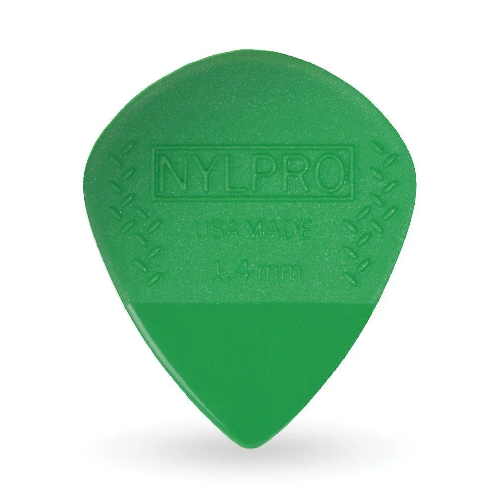 Kit 25 Palhetas Nylon 1.4mm Nylpro Plus 3NPP7-25 Verde D'Addario