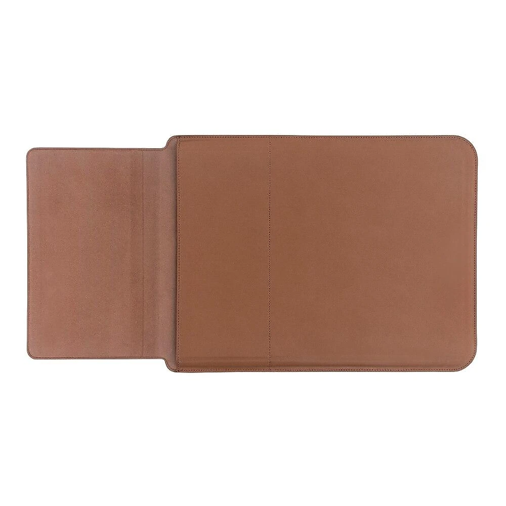 Capa Sleeve com Suporte e Deskpad Marrom para Macbook 16’’, Originais iPlace Capa Sleeve com Suporte e Deskpad Marrom para Macbook 16’’