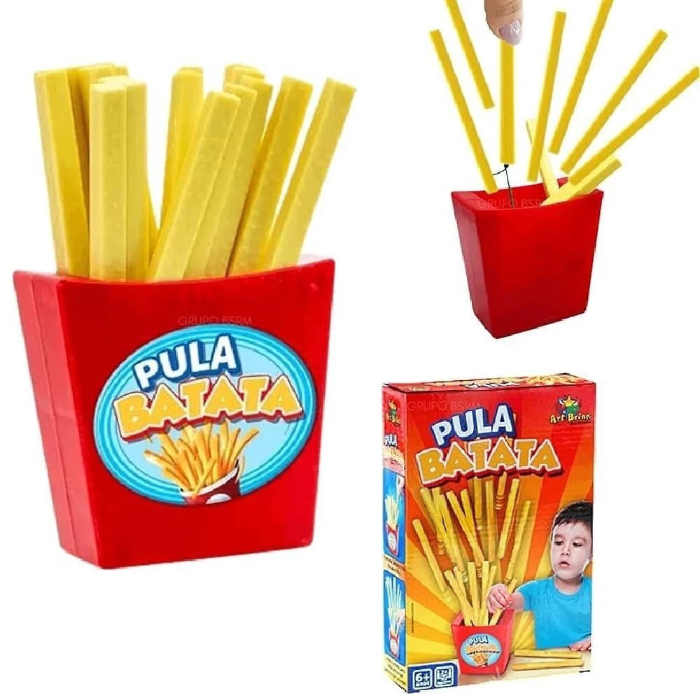 Jogo de Mesa Pula Batata Infantil Interativo Estimula Coordenacao Motora Colorido