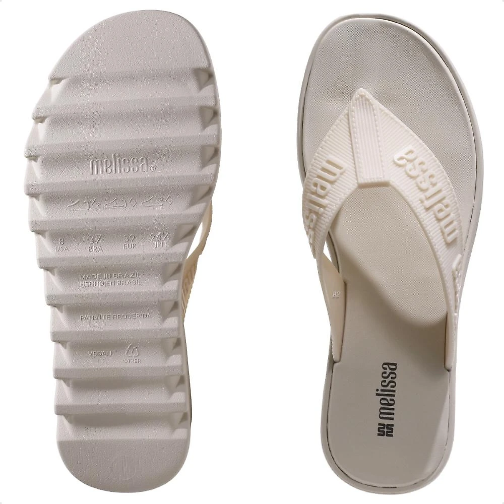 Sandália Melissa M-Lover Thong Platform Feminina Bege - 33/34