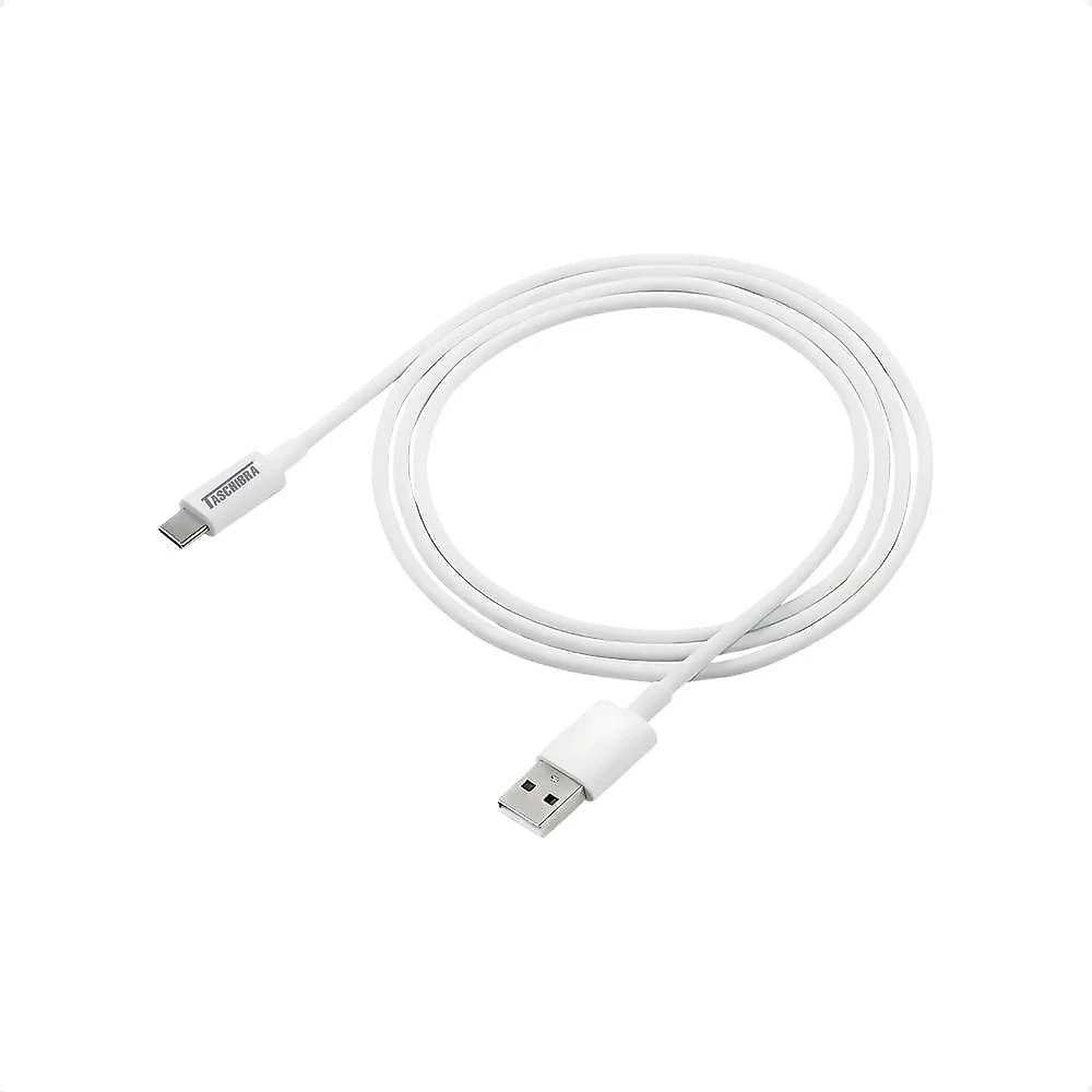 Cabo USB-A para USB-C Taschibra para Carregamento Rápido 2A 1,5M Branco Fosco 01 Unidade