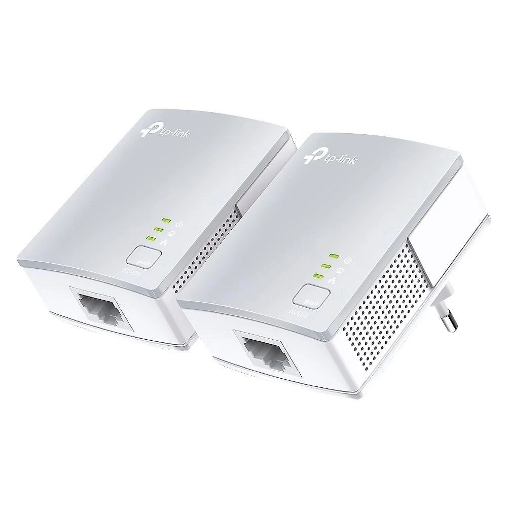 Repetidor Wireless TL-PA4010KIT com Ampliação de Sinal 600MBPS 2 Tomadas Prata e Branco TP-Link