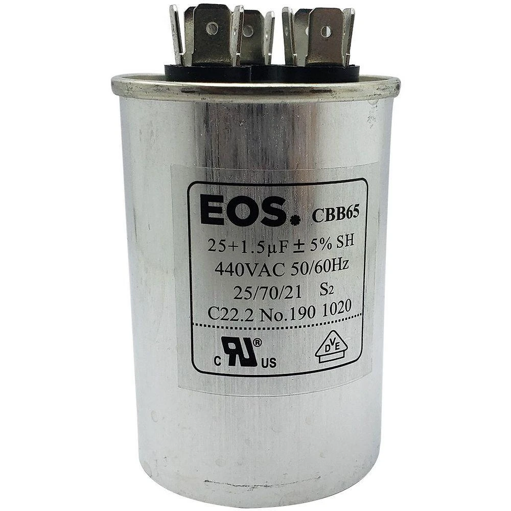 Capacitor 25+1,5 Mfd 440v