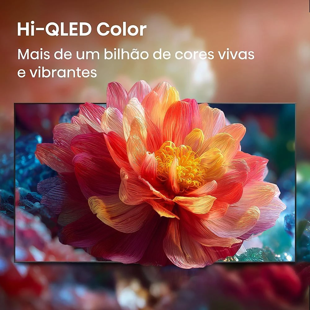 Smart tv 50" 4k qled hisense 50q6qvv vidaa dolby vision