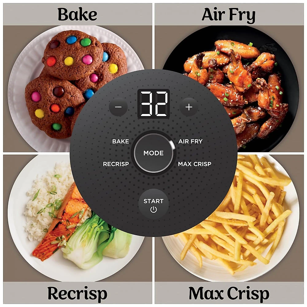 Ninja Crispi Air Fryer Fritadeira, Capacidade de 3,78 litros, 6 Copos com Tampas, Cozinha sem Óleo, Cozinha, Assa, Aquece