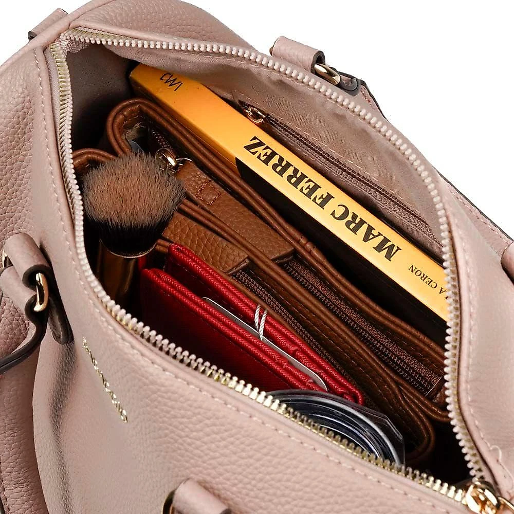 Bolsa baú feminina executiva pequena com alça longa premiere nude p
