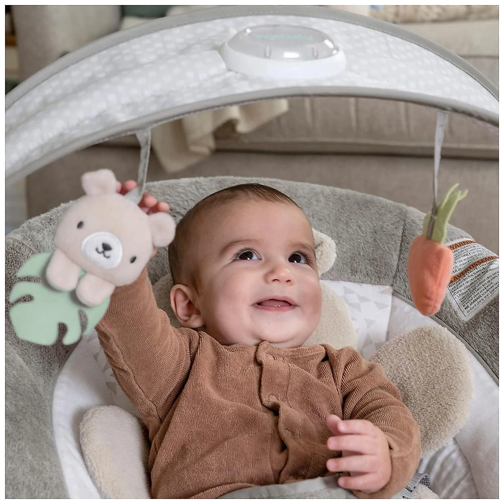 Cadeirinha Relaxante Ingenuity InLighten Nate com Barra Luminosa Recém-nascido a 9 kg