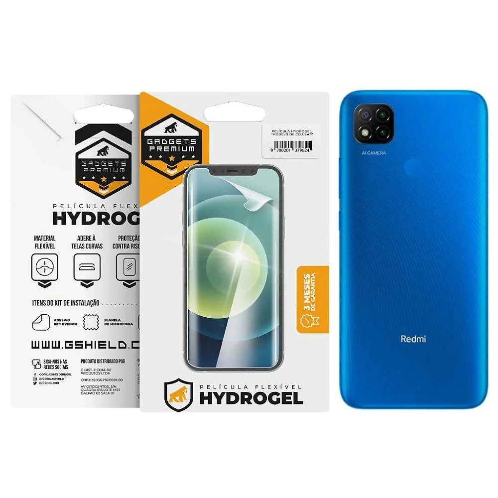Película para Xiaomi Redmi 9C - Traseira Hydrogel HD- Gshield