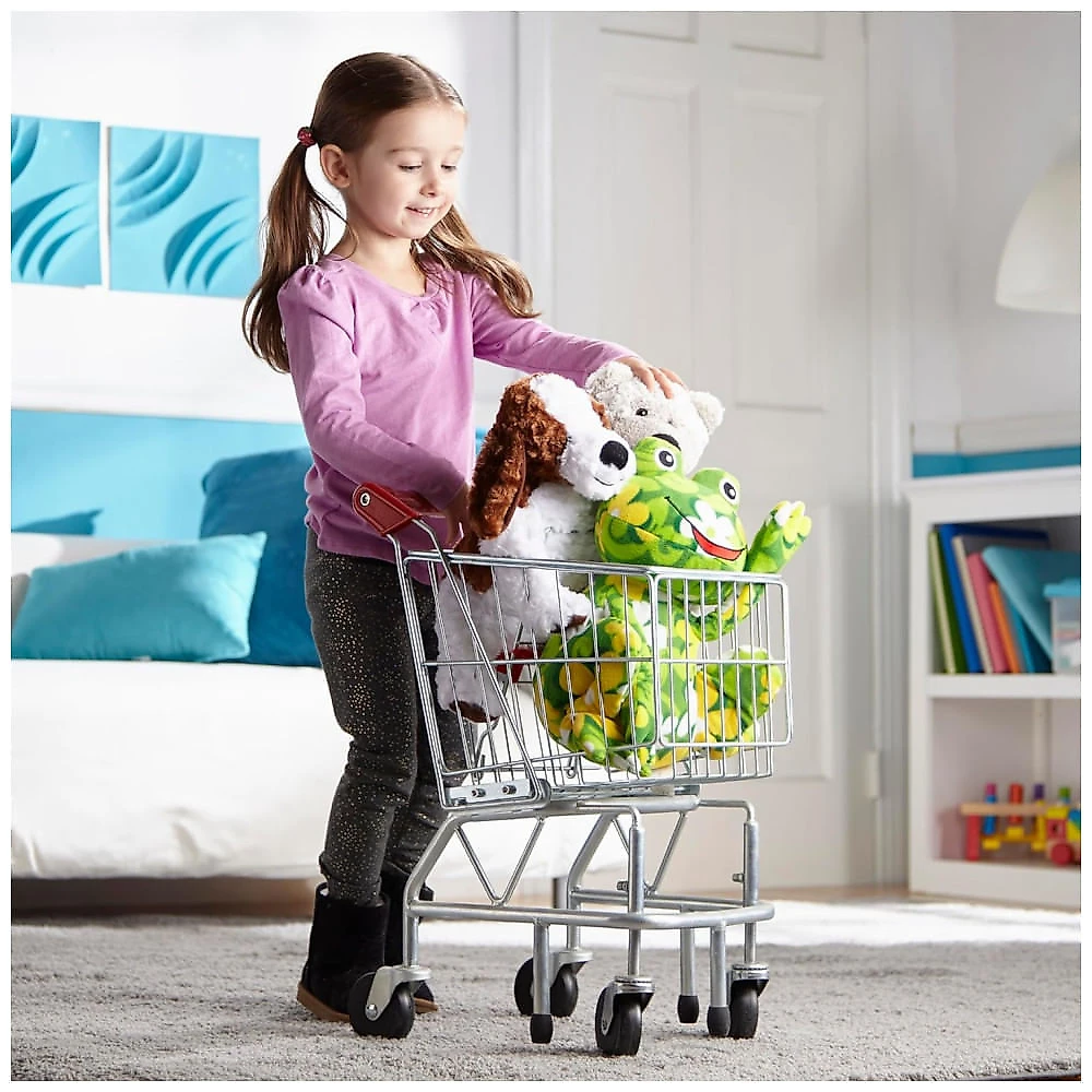 Carrinho de Compras Infantil de Metal Resistente para Crianças Acima de 3 Anos, Melissa & Doug