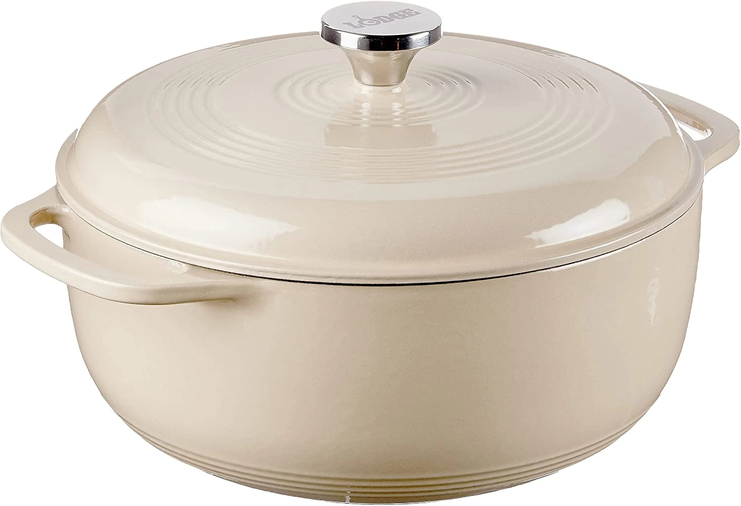 Lodge EC6D07 Panela de Ferro Fundido 6 Litros Forno Holandês