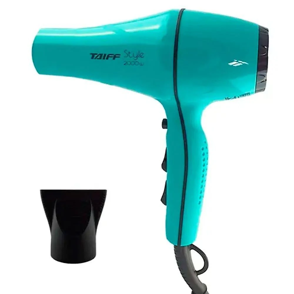 Secador de Cabelo Taiff Style 2000W Motor AC 2 Temperaturas Azul e Preto 220V