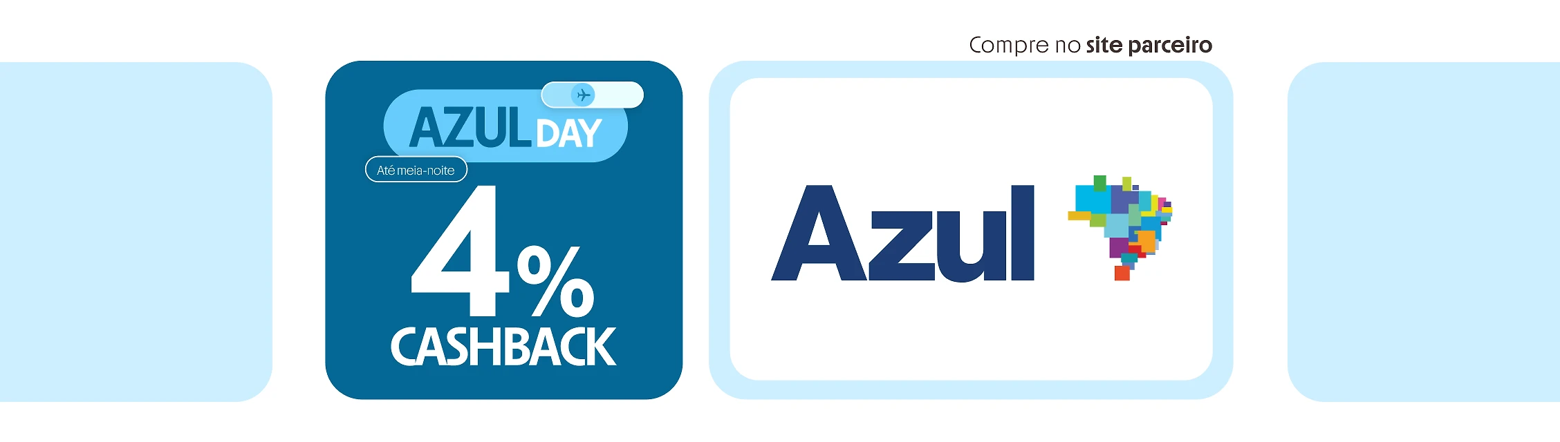 Azul passagens aéreas com até 4% de cashaback
