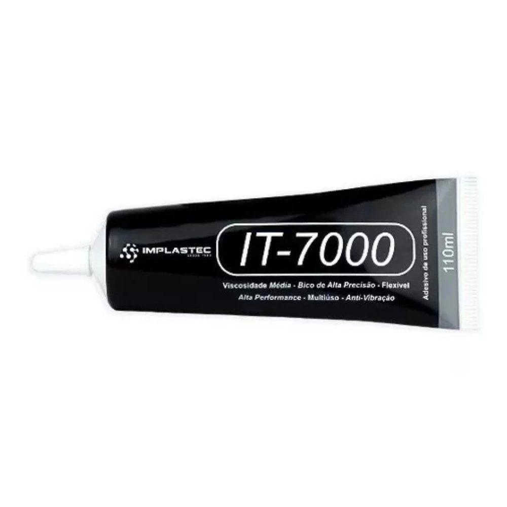 Cola para Celular Implastec IT 7000 para Reparos em Telas Touch com Alta Adesão em Vidro e PVC 1