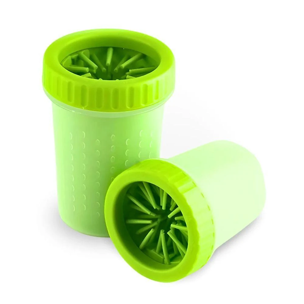 Limpador de Pata Utimix para Cachorros Portátil Verde Silicone