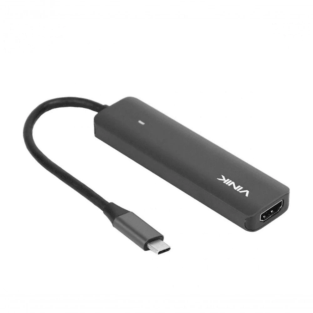 Hub Usb Type C 5 Em 1 - 2x Usb 3.0 + Hdmi 4k + Type C Pd 100w + Type C Dt Vinik - Hv51c