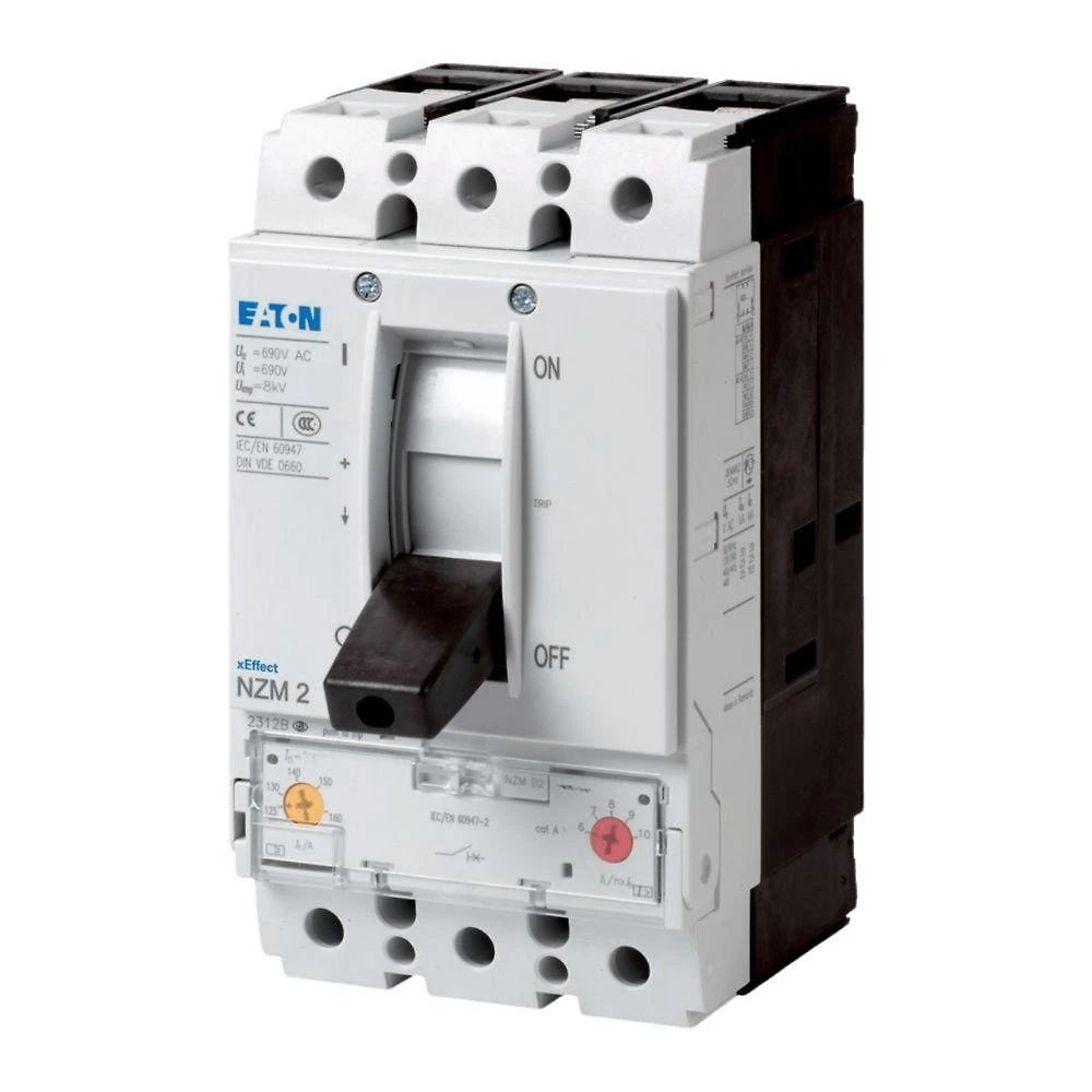 Disjuntor Caixa Moldada Tripolar NZMH2-A25-S1 3 Polos 100kA 440Vca Inox Eaton