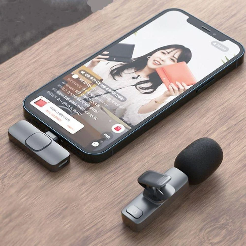 Microfone Lapela Wireless Sem Fio Para Iphone Ipad Lightning