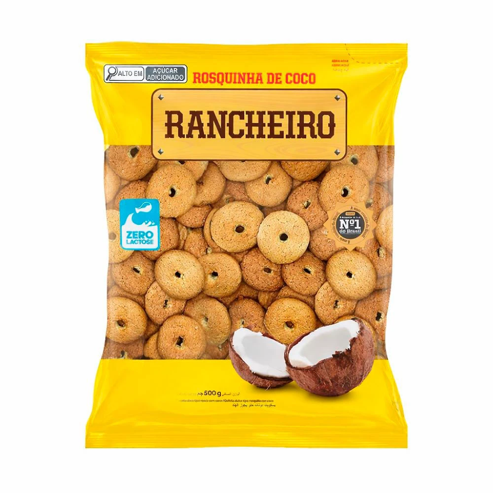 Rosquinhas Rancheiro Sabor Coco 500g