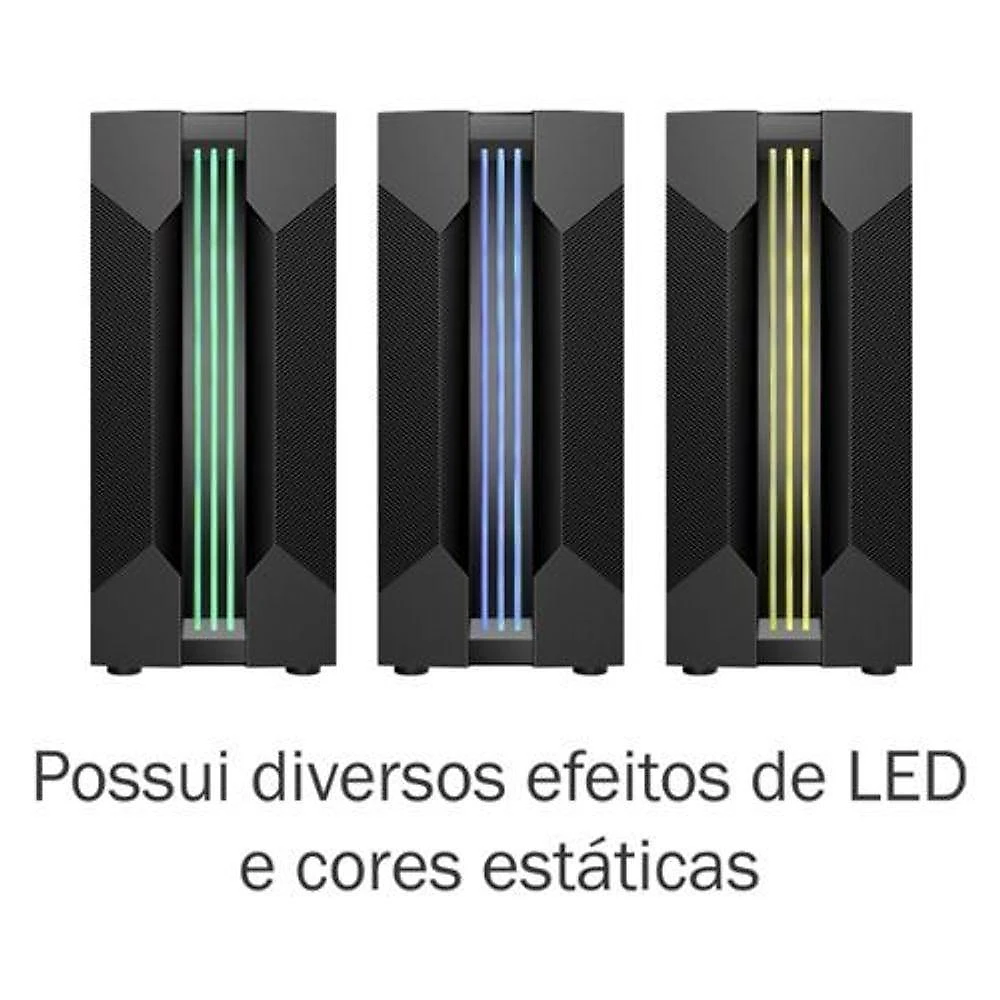 Gabinete Gamer Kmex Cg-01a9 Led Rgb - Bifrost Vi