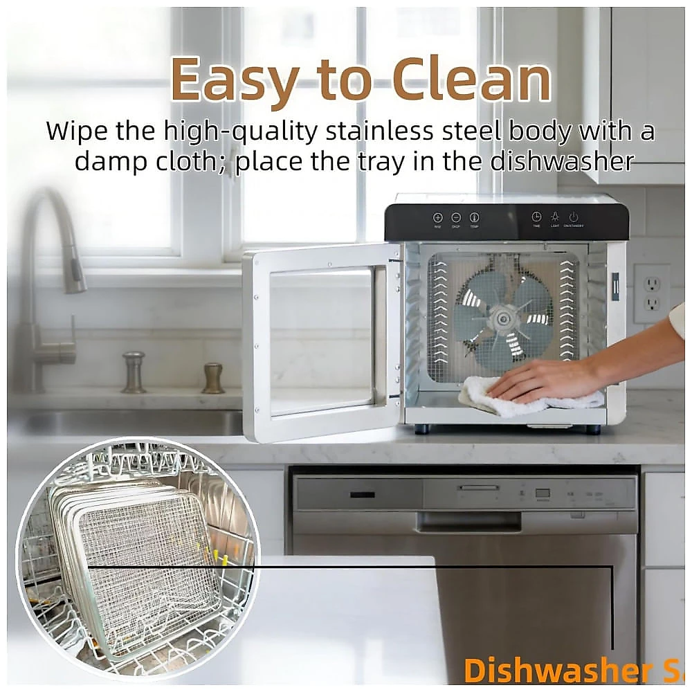 Desidratador Alimentos CulinVerse Aço Inox 8 Bandejas 1000W 110V