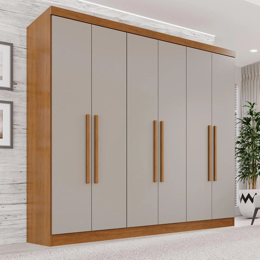 Guarda-Roupa Casal 6 Portas 2 Gavetas França