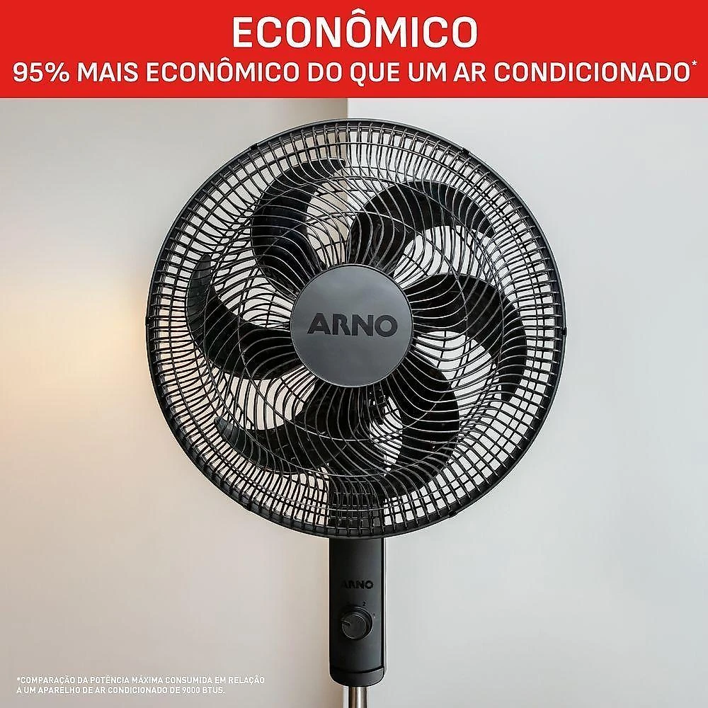 Ventilador arno coluna essential 40cm 6 pás 127v ve2c 2720018604