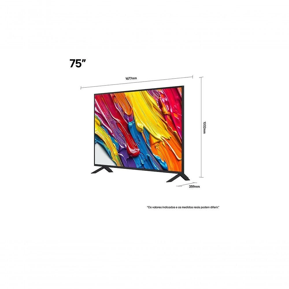 Smart TV LG QNED AI QNED82 75 Polegadas 75QNED82ASG Bivolt