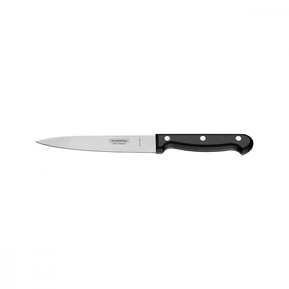 Faca Utility Tramontina Lâmina Em Inox Preto 6"