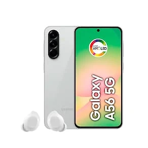 Smartphone Samsung Galaxy A56 5G Tela 6.7" 256GB Câmera Tripla 50MP Cinza + Galaxy Buds Core Branco