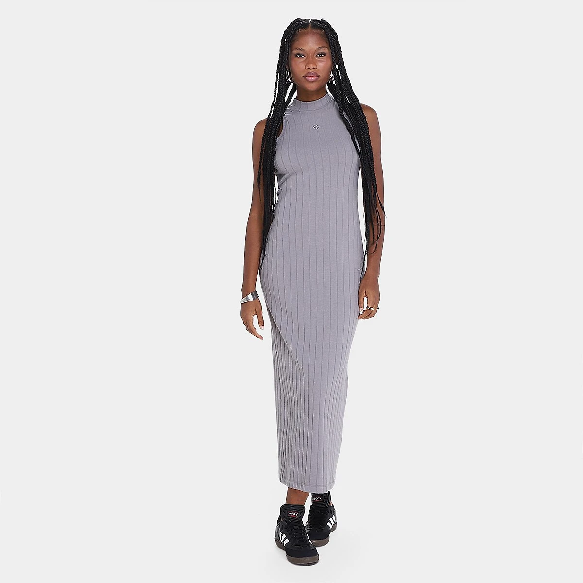 Miniatura Vestido Colcci Canelado Cinza - G