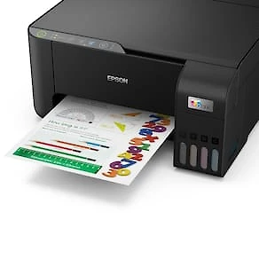 Miniatura Impressora Multifuncional Tanque de Tinta Epson EcoTank L3250 Wireless Bivolt Preta