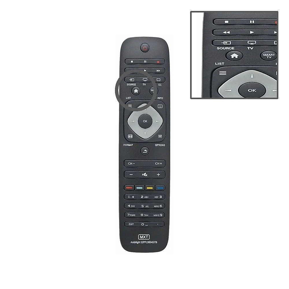 Controle Remoto Grupo MXT 01273 TV LED Philips Ambilight 32PFL5604