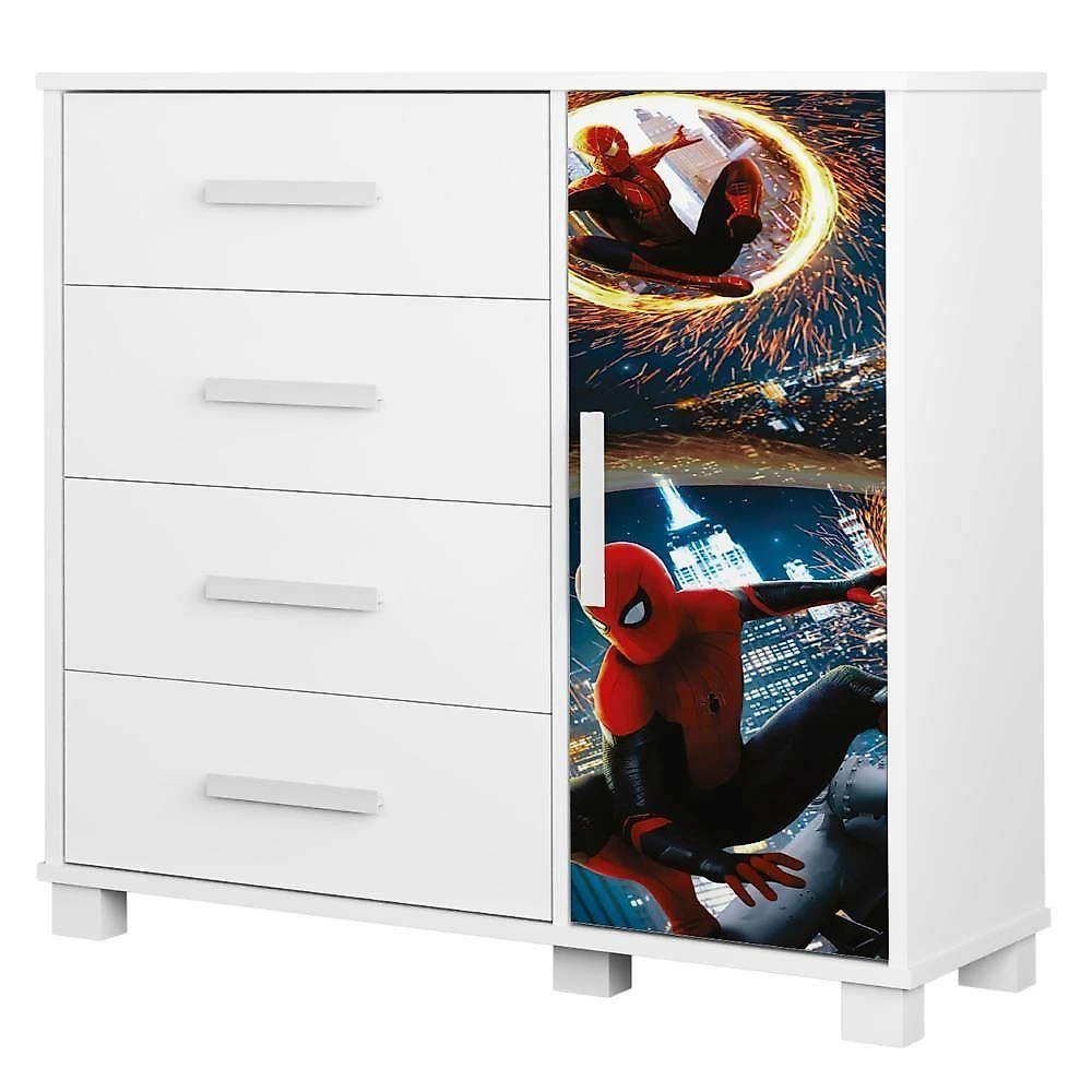 Quarto Infantil 3 Peças Com Mini Cama Herói Aranha Z53 - Mpozenato