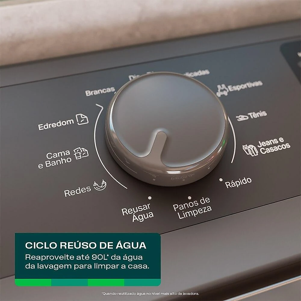 Máquina de Lavar Roupas Automática Consul 16 Kg CWN16AB, Branca - 110V 110 Volts