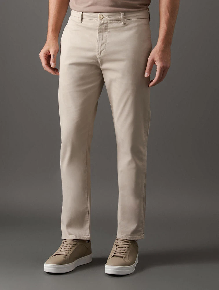 Calça Chino Slim - Caqui Claro