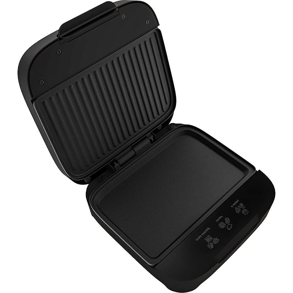 Grill Sanduicheira SAN400 Quadrada com Sistema de Fechamento Click Cadence Preto - 110V