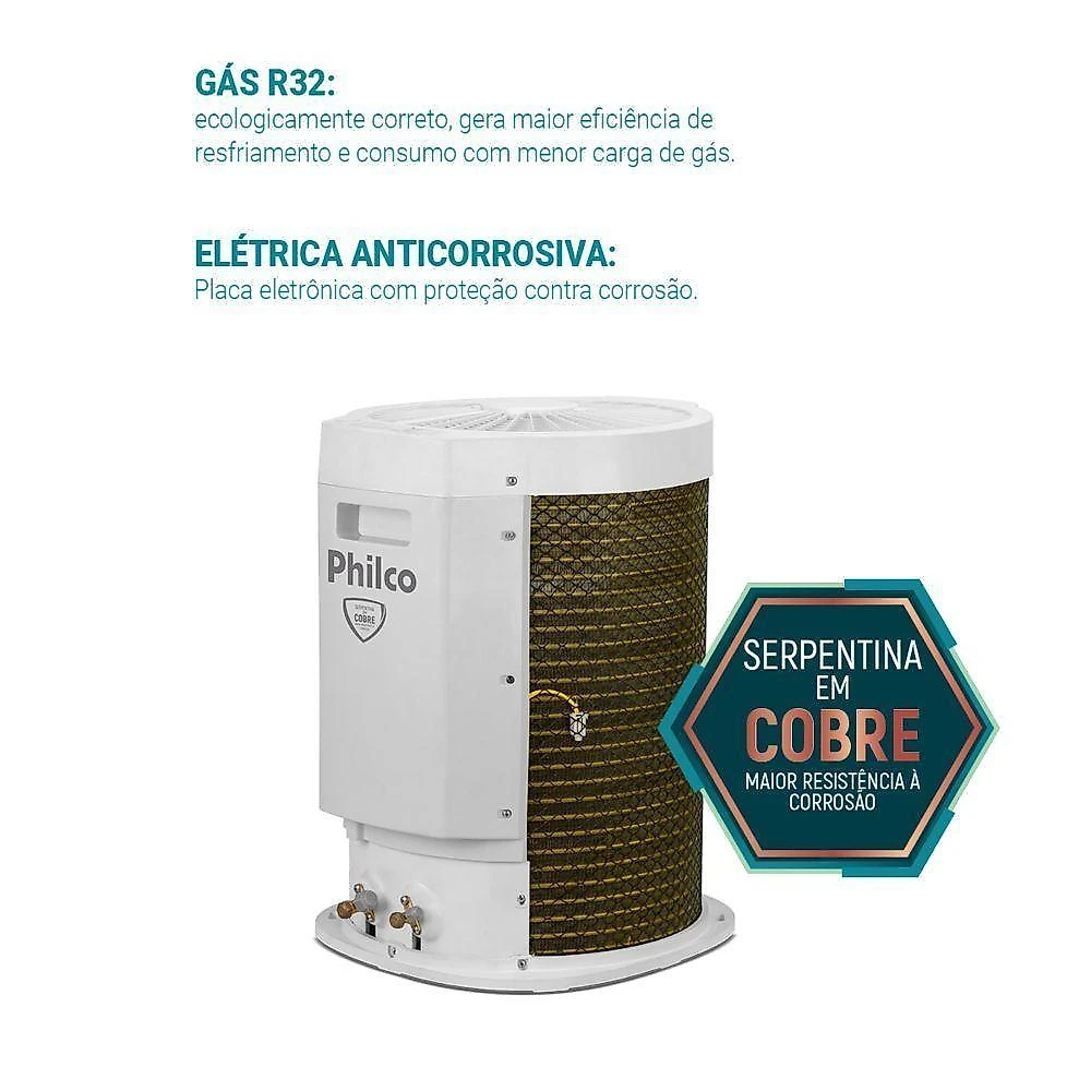 Ar condicionado split inverter philco 24000 btus quente e frio 220v pac24qc