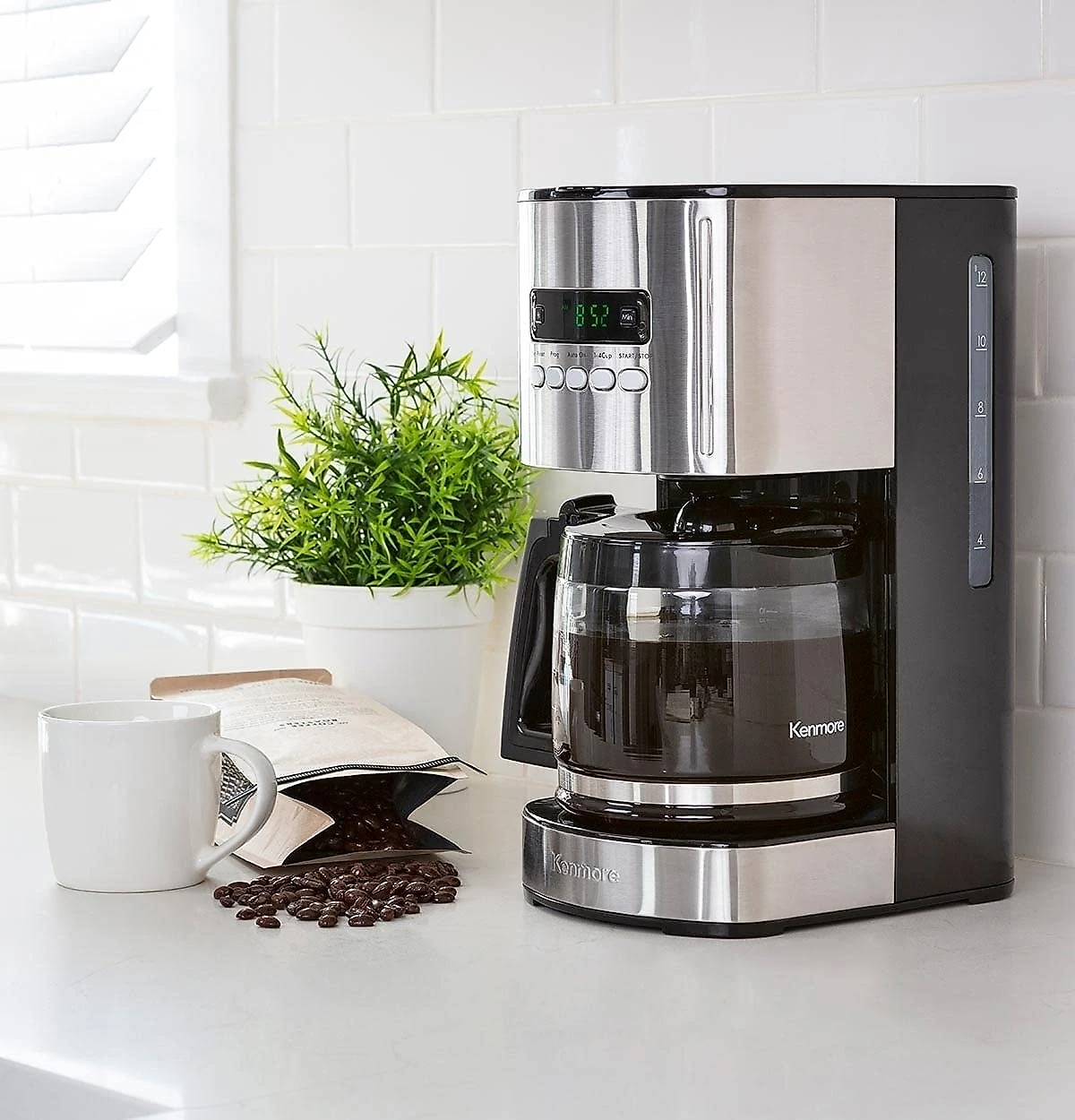 Kenmore 00840704 Cafeteira Programável até 12 Xícaras Aço Ino xidável 650W110V Preta
