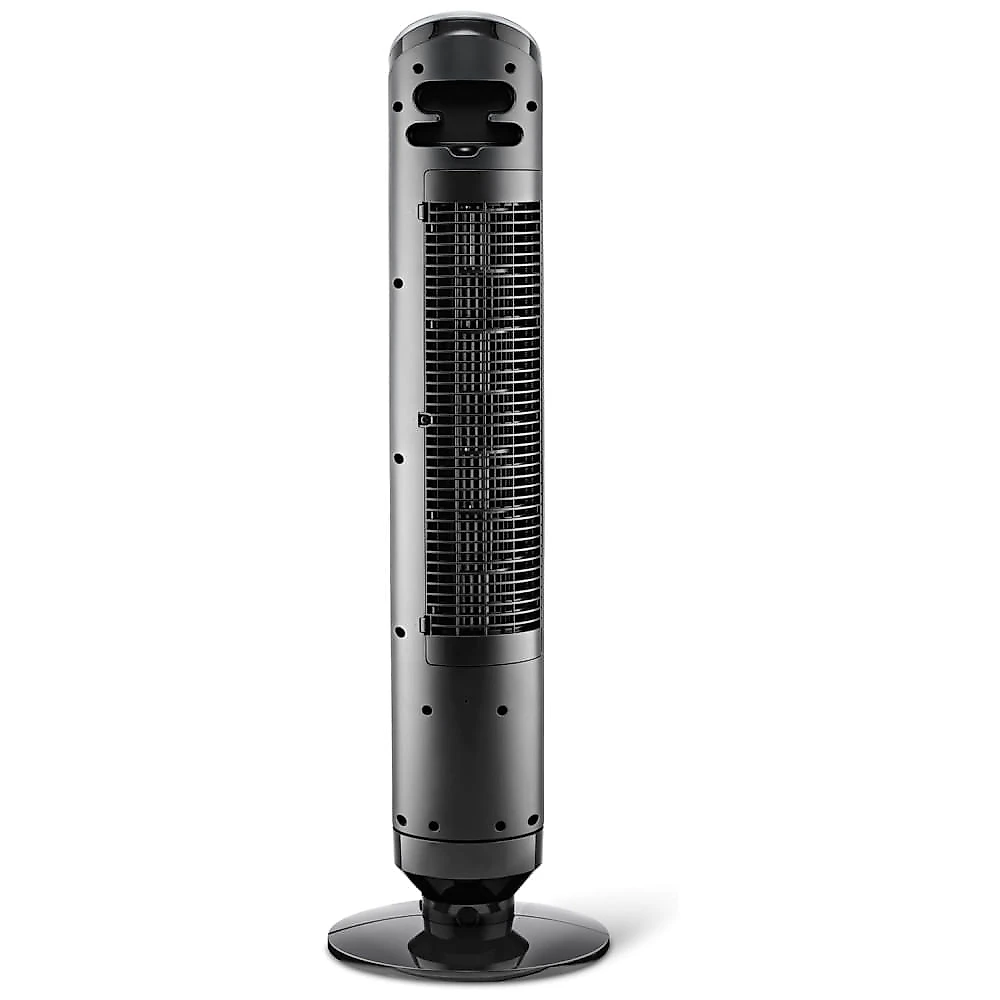 Ventilador de Torre, Estilo Moderno com Controle Remoto, Distância Máxima do Ar 8 Metros, 4 Velocidades, Temporizador de 24H e Oscilação de 90°, 110V 110v