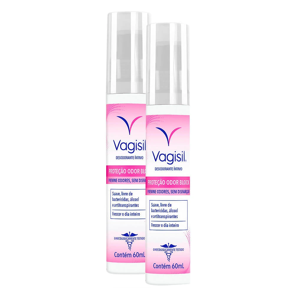 Kit 2X Vagisil Desodorante Íntimo Spray 60ml