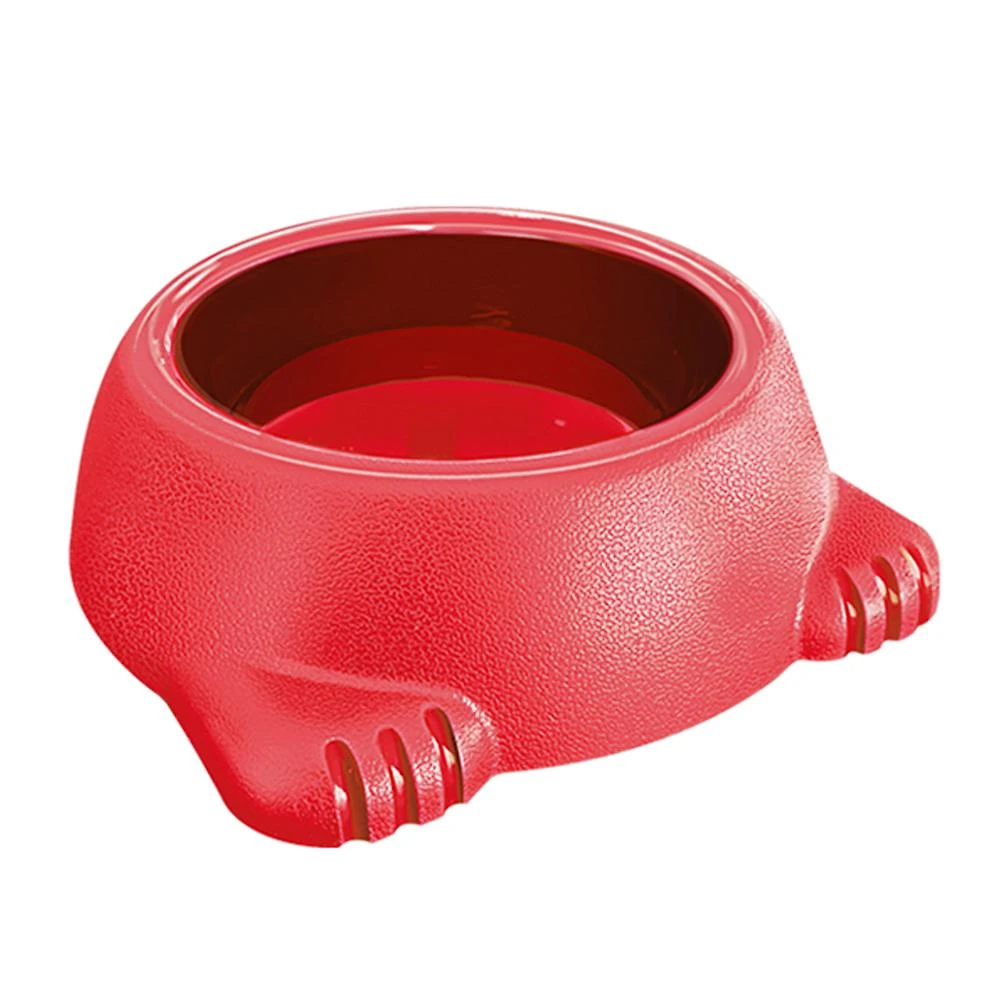 Comedouro Plástico Glamour Vermelho - 1000 mL