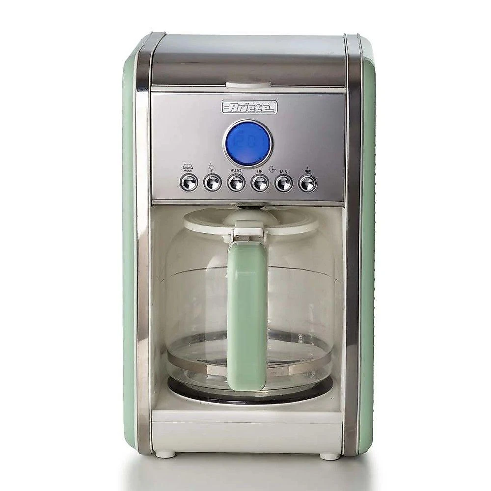 Cafeteira Ariete Vintage 1342 Verde Programável 12 Xícaras Retrô 900W 220V