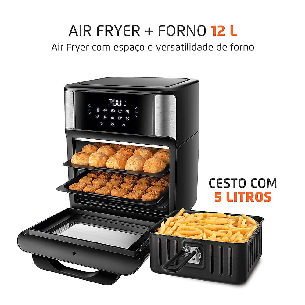 Miniatura Fritadeira Air Fryer Forno Oven 12L 220V - Mondial