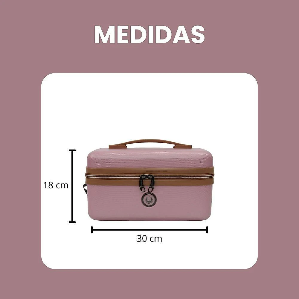 Frasqueira De Viagem Necessaire Baú Porta Jóias E Maquiagem - Havana - Intract Rosa