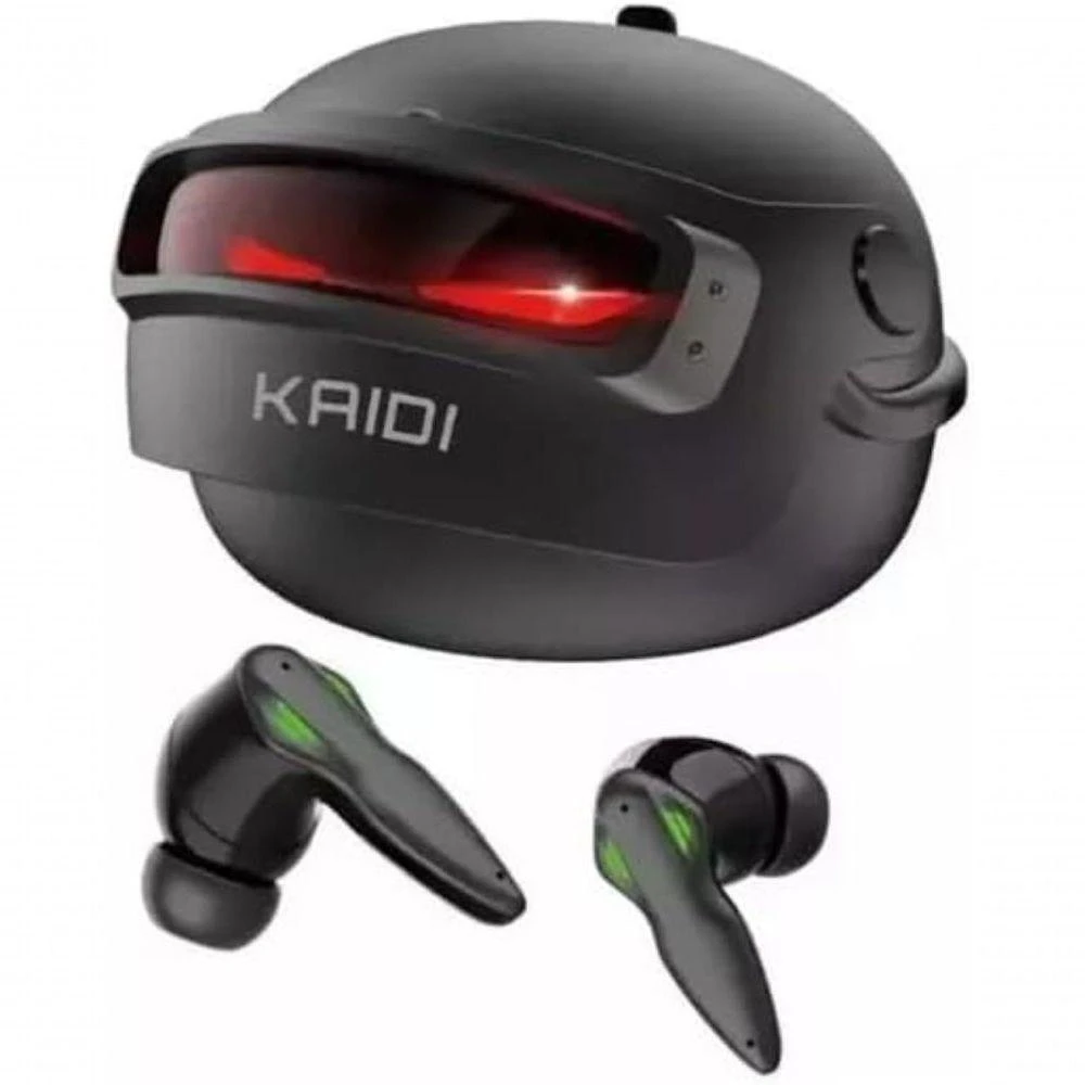 Fone de Ouvido Game Kaidi KD-777 sem Fio com Microfone Original Bluetooth Preto