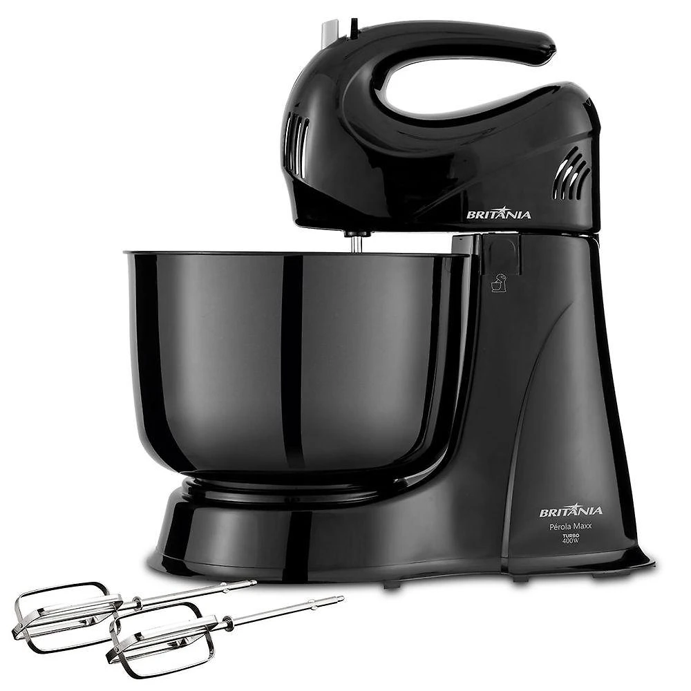 Batedeira Britânia Pérola Maxx Preto 350W 110V