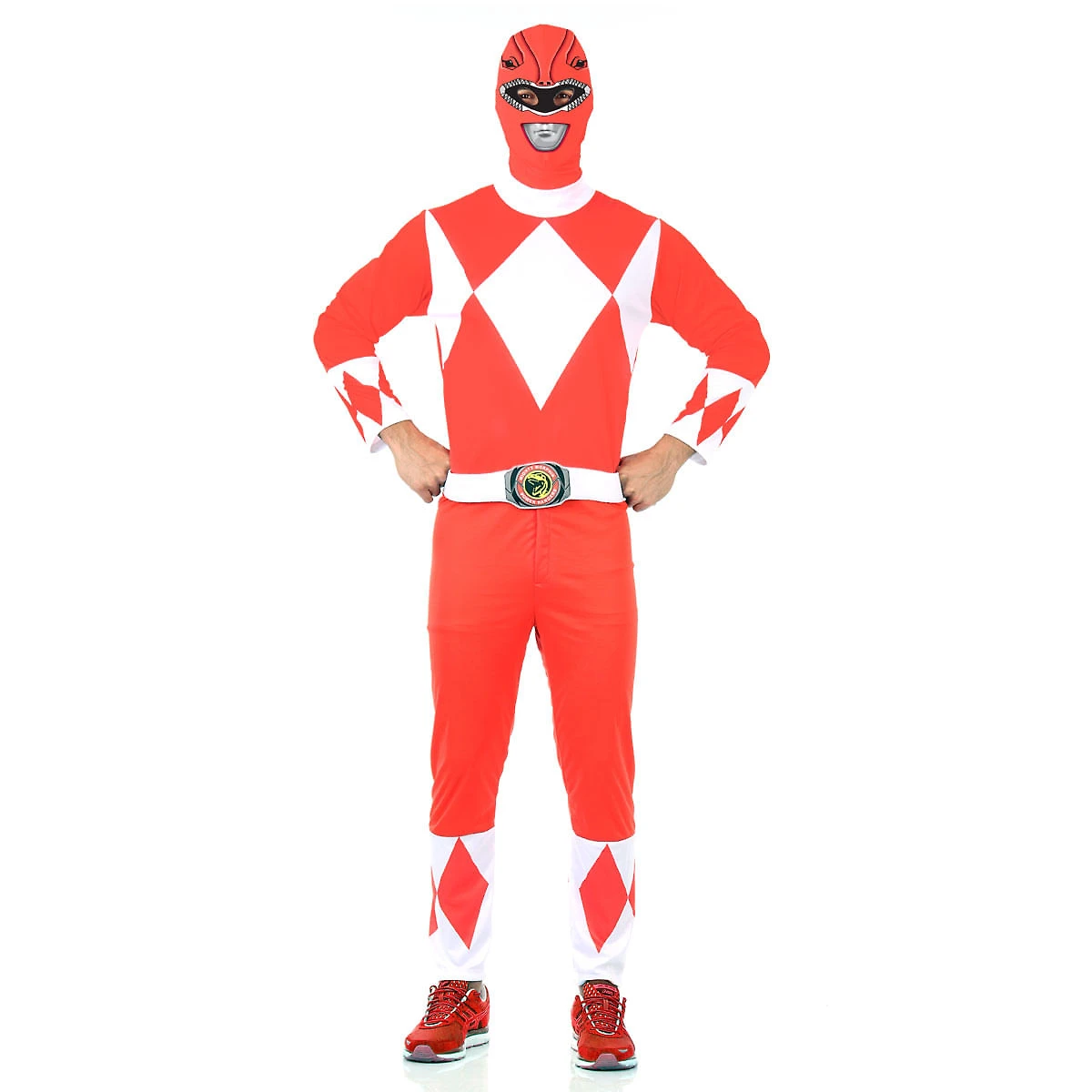 Fantasia Power Rangers Mighty Morphin Vermelho - Adulto